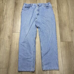 L.L. Bean Comfort Waist Jeans Men's 37x32 Blue Denim 100% Cotton Classic Fit